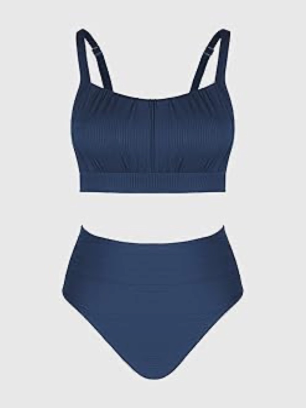 CUPSHE Ruched Twist Back Two Piece Bathing Suit - Picture 6 of 9